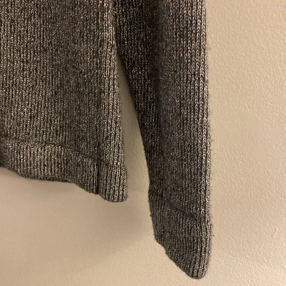 J. Crew Factory Metallic Wool Mix Sweater - Women’s Medium - Silver Blue - Picture 4 of 9